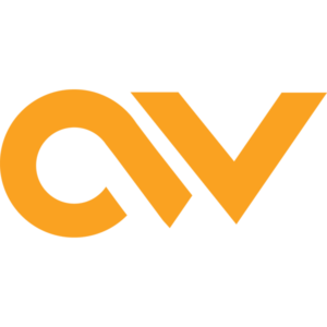 Orange trapezoid shape across a white background, with a diagonal cut at the bottom-right corner.
